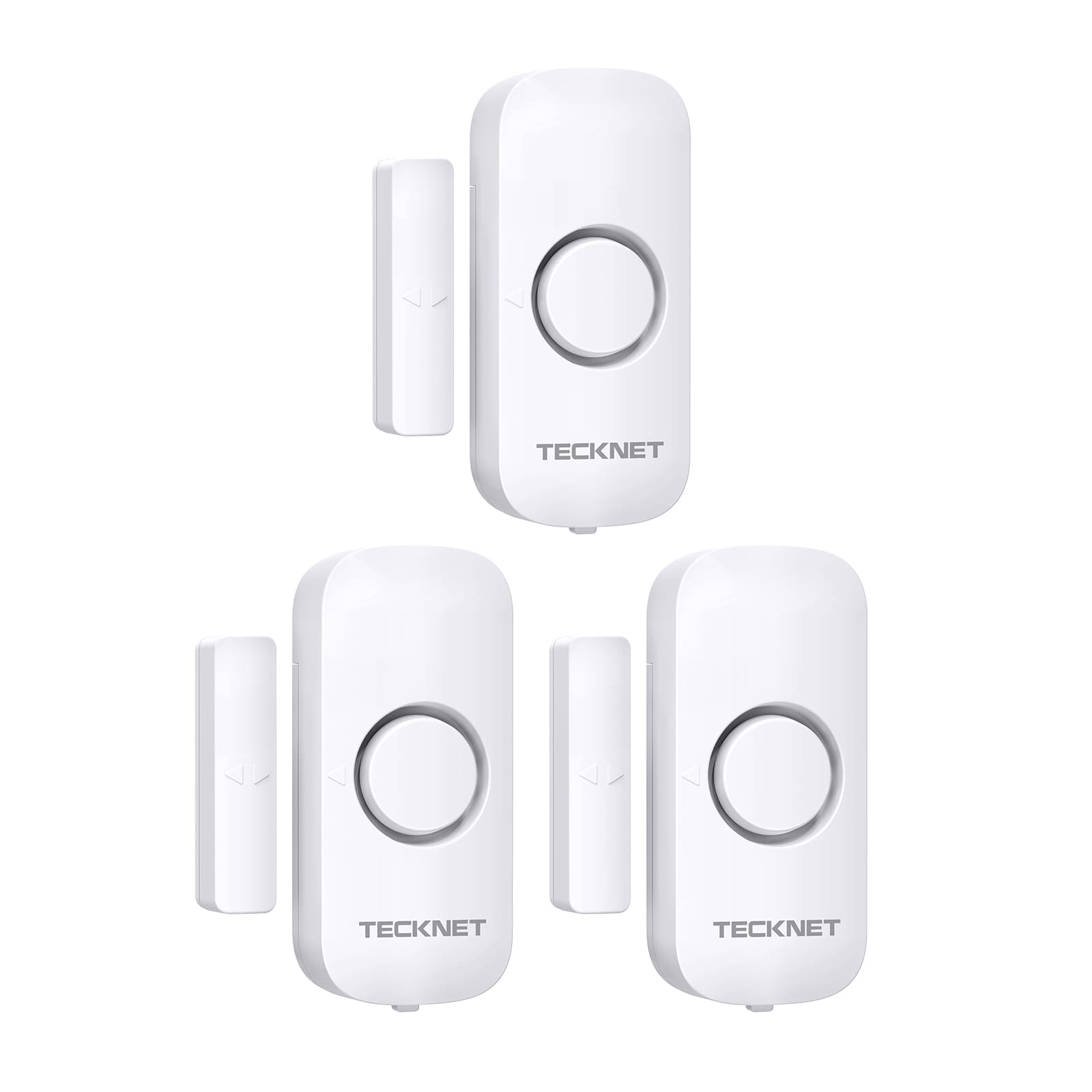 TECKNET Door Alarm Sensor, Mini Window Alarm Sensors with 3 Modes