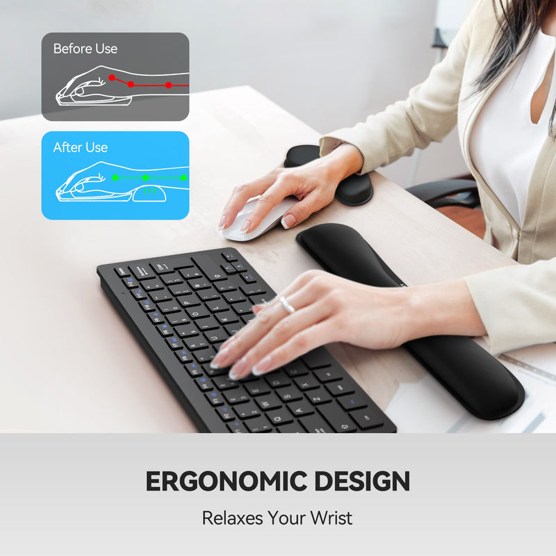 Ergonomic Keyboard Wrist Rest Pad - Comfortable And Lightweight Memory Foam  Wrist Rest Pad Wrist Pad