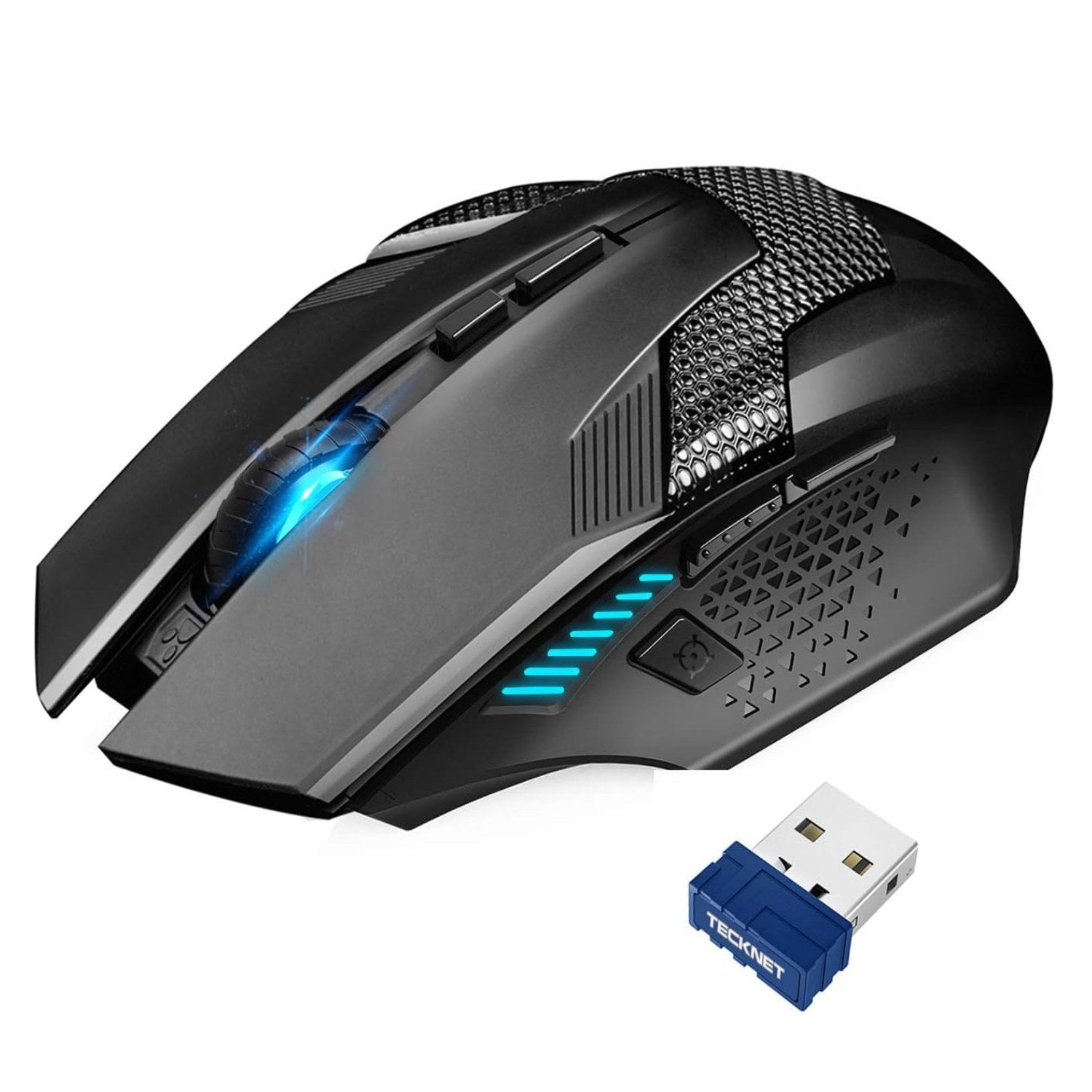 TECKNET Wireless Gaming Mouse 2.4G Optical USB Computer Mice 4800DPI