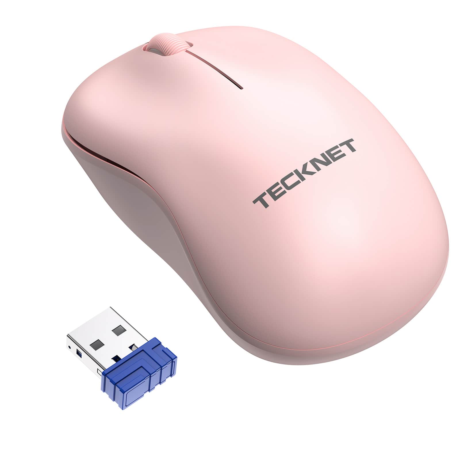 TECKNET Mini Wireless Mouse, Small 2.4G Optical Computer Mice with Nano Receiver