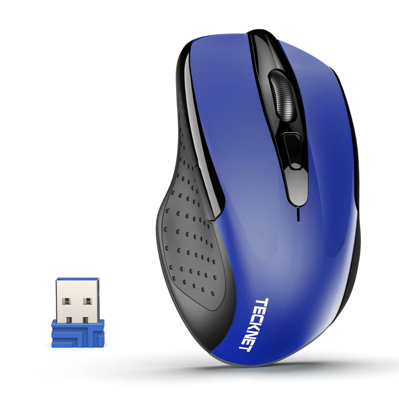 TECKNET Wireless Silent Mouse, 2.4G Optical Computer Mouse with 4000 DPI