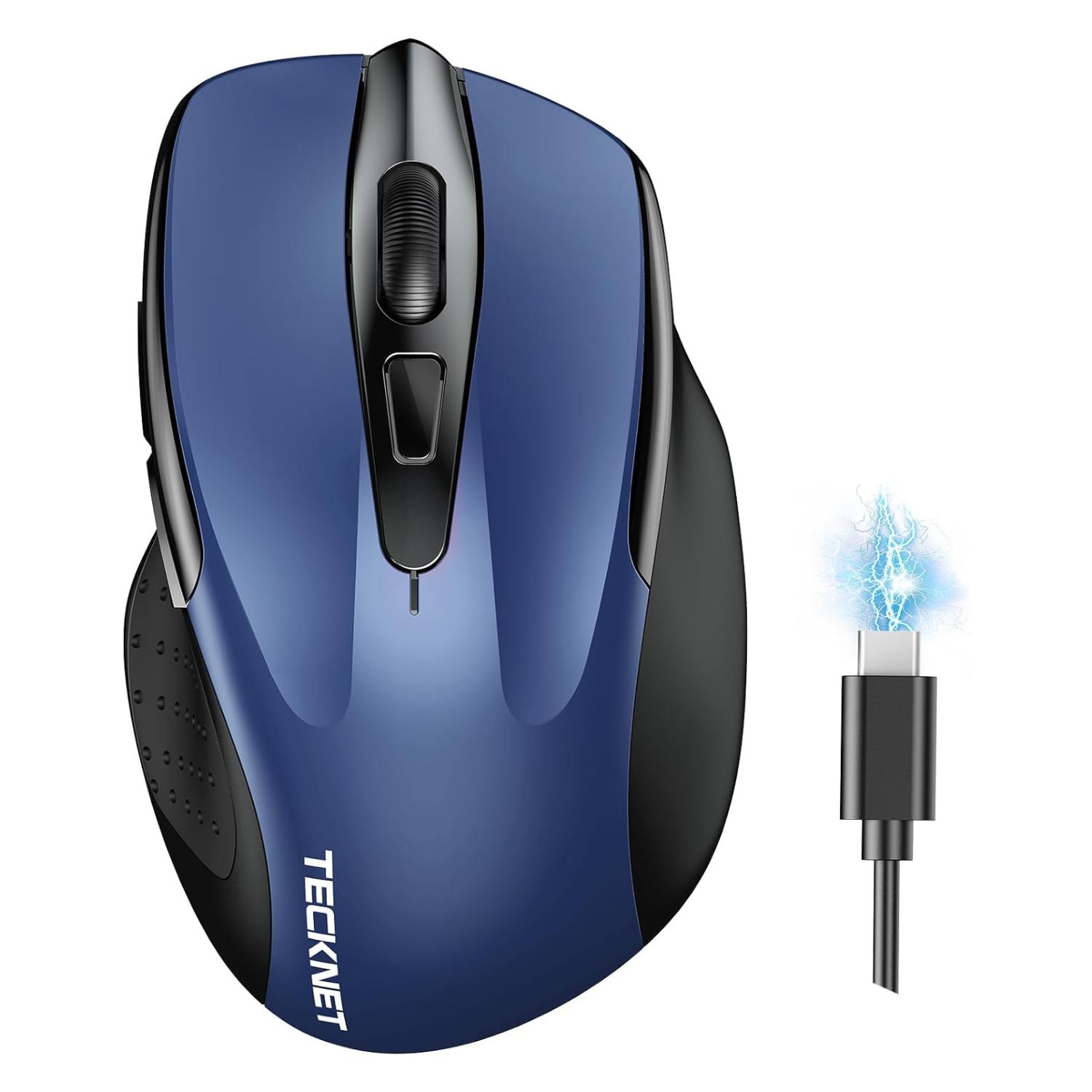 TECKNET Rechargeable Bluetooth Wireless Mouse 4800DPI