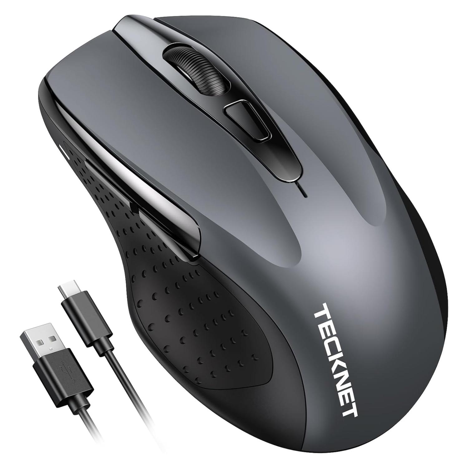 TECKNET Rechargeable Bluetooth Wireless Mouse 4800DPI