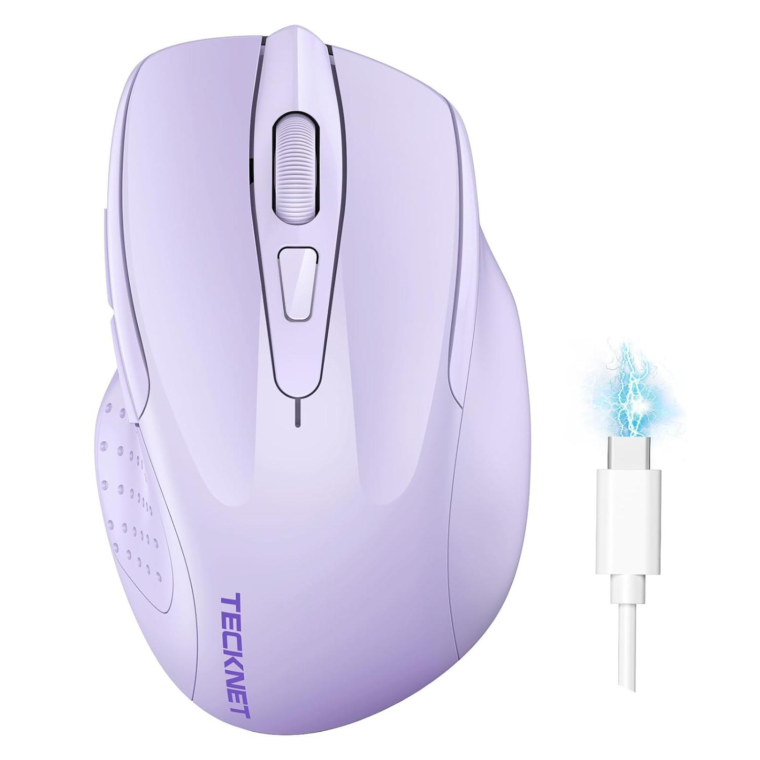 TECKNET Rechargeable Bluetooth Wireless Mouse 4800DPI