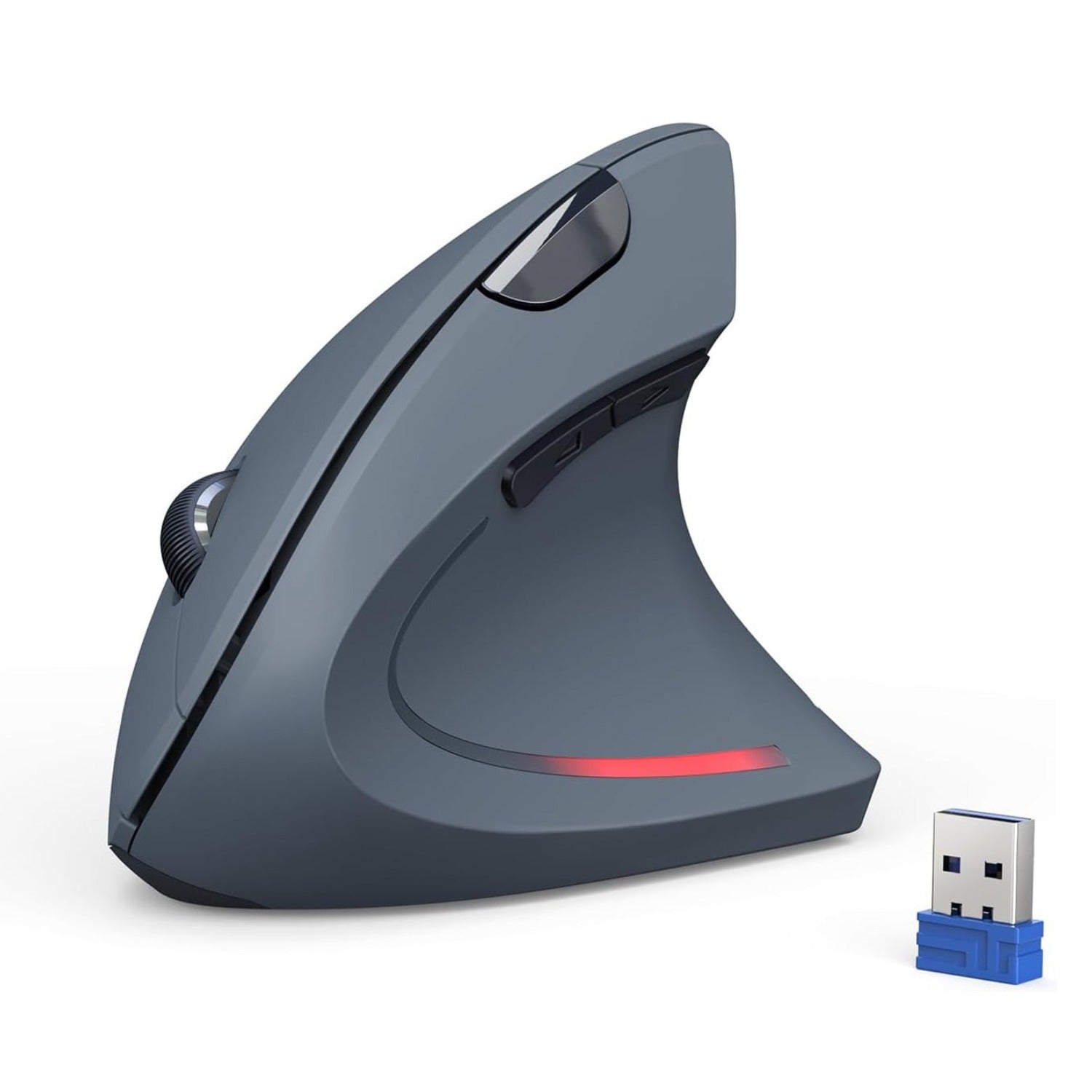 TECKNET Ergonomic Silent Mouse, 2.4G Vertical Mouse with 4800 DPI, 6 Buttons