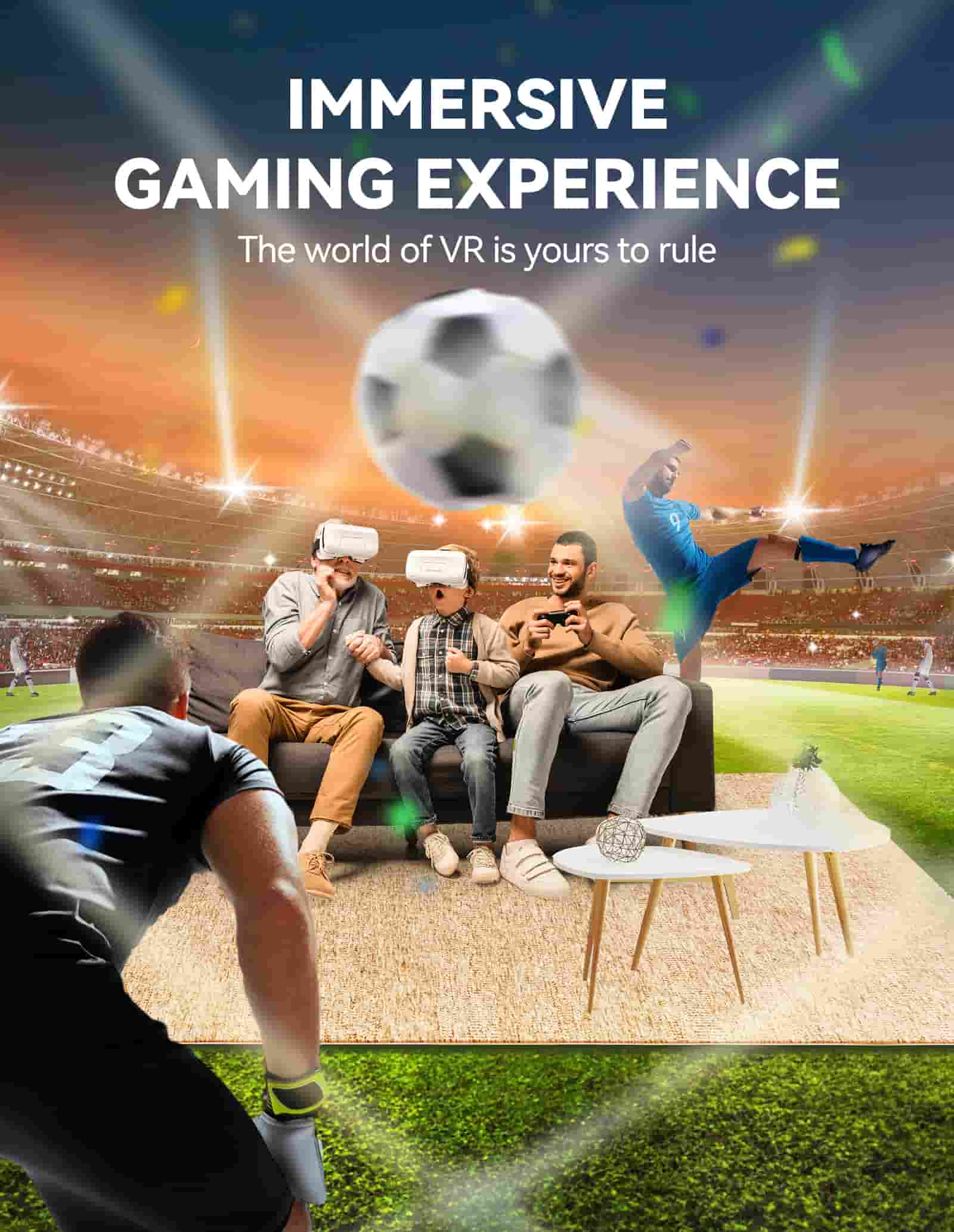 TECKNET VR Headset for Phone, 3D Virtual Reality Headsets