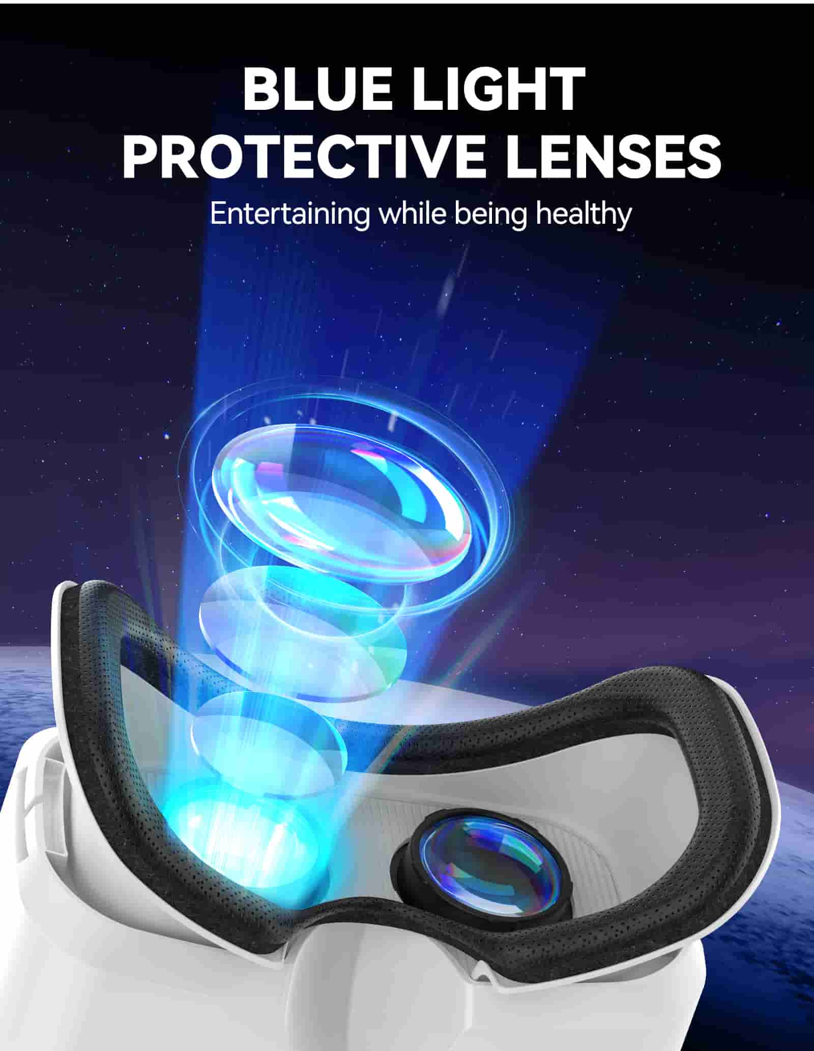 TECKNET VR Headset for Phone, 3D Virtual Reality Headsets