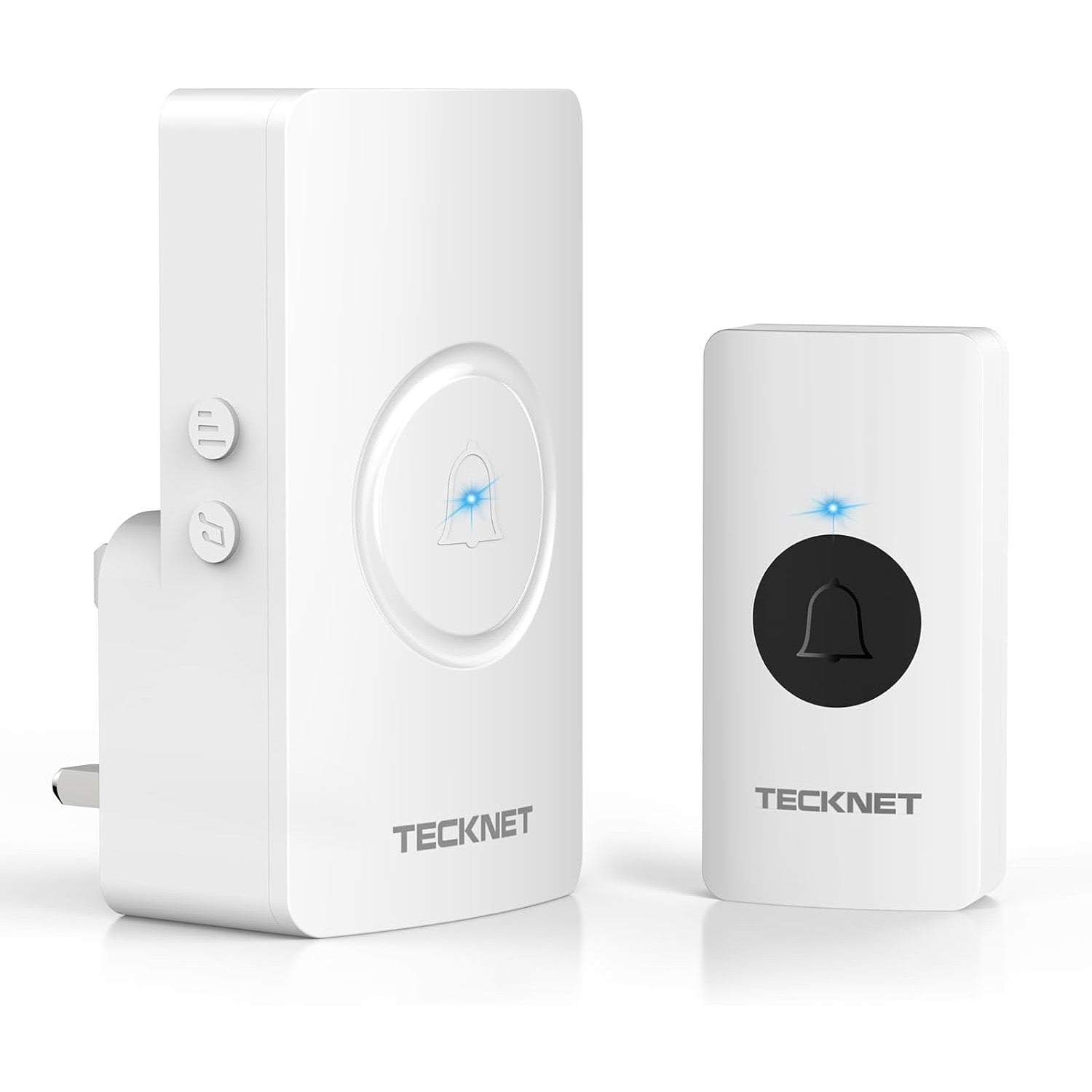 TECKNET Waterproof Wall Plug-in Wireless Doorbell Door Chime, UK Plug