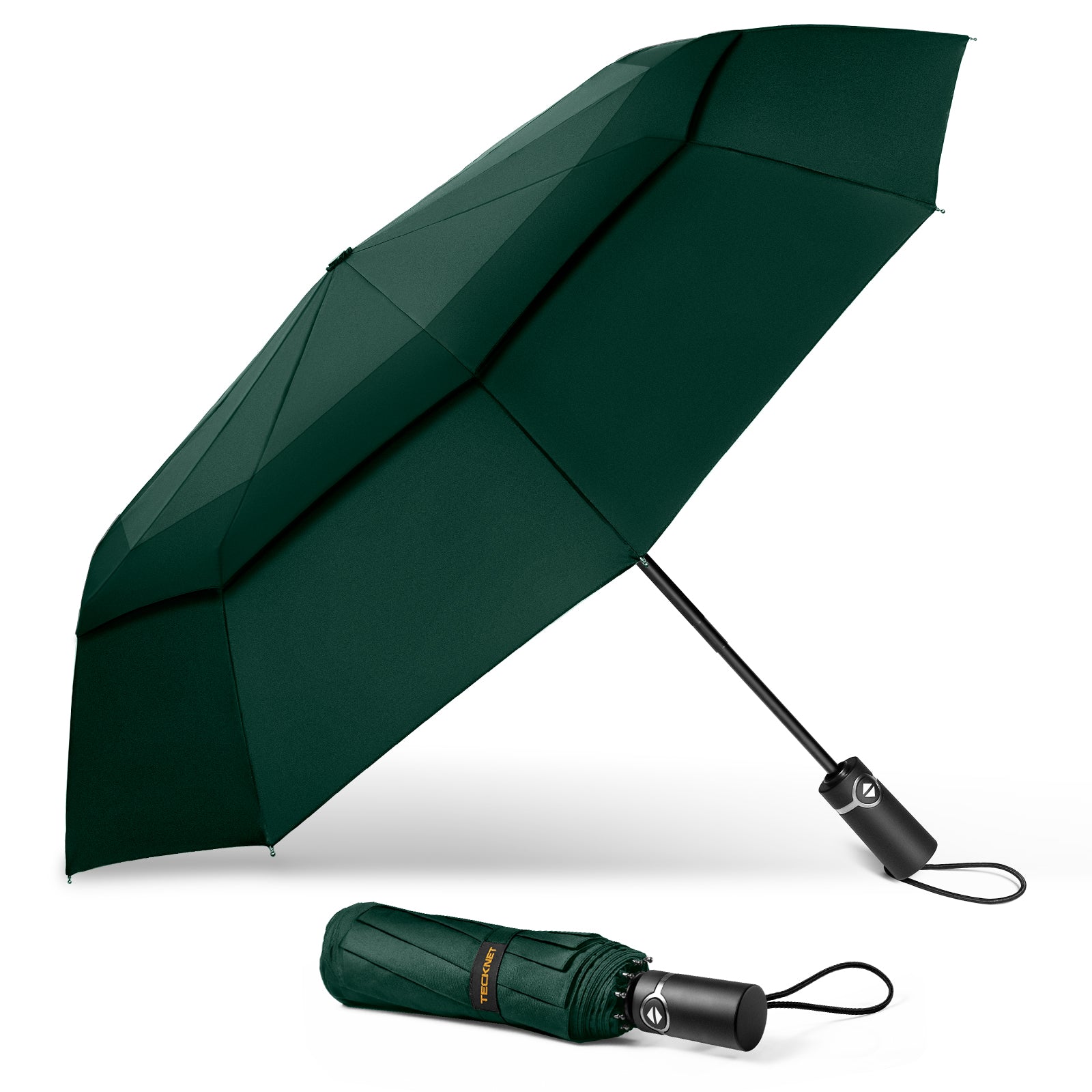 TECKNET Windproof Umbrella, Large Wind Resistant Umbrella with 10 Ribs, Auto Open Close