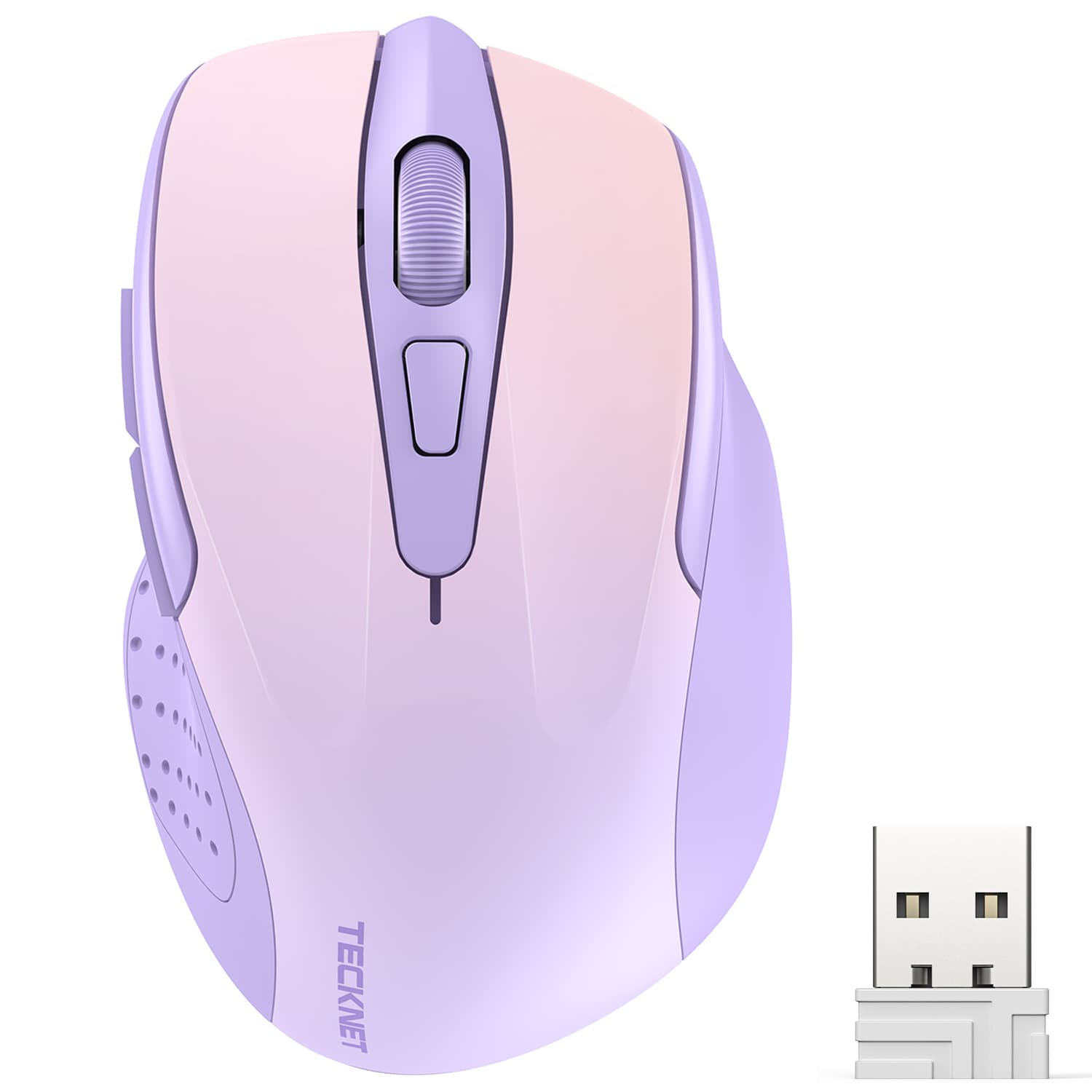 TECKNET Pro 2.4G Ergonomic Wireless Optical Mouse, 2600 DPI, 6 Adjustment Levels