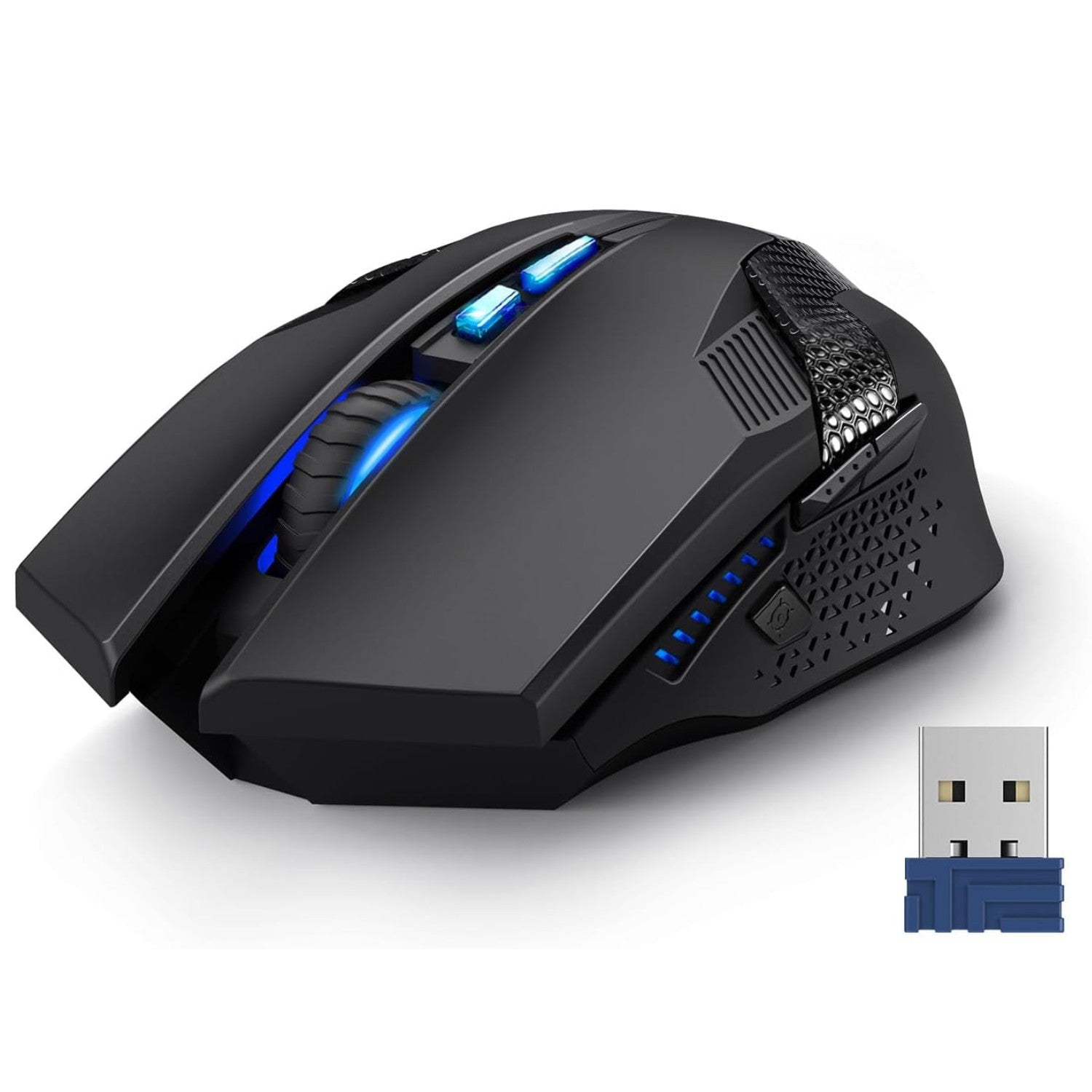 TECKNET Programmable Wireless Gaming Mouse with 8 Programmable Buttons