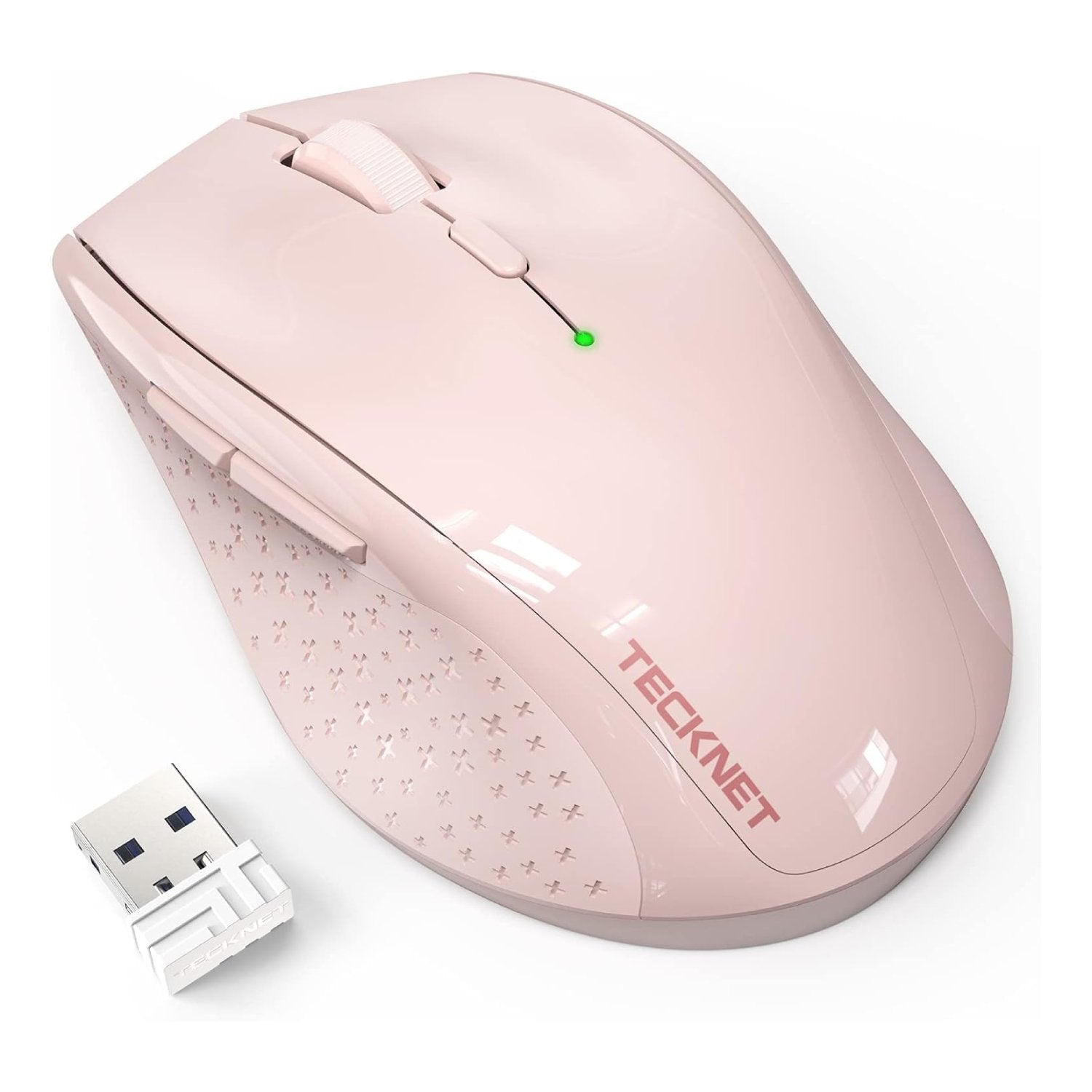 TECKNET 2.4G Wireless Mouse, 3200 DPI Optical Computer Mice with 6 Adjustable Levels