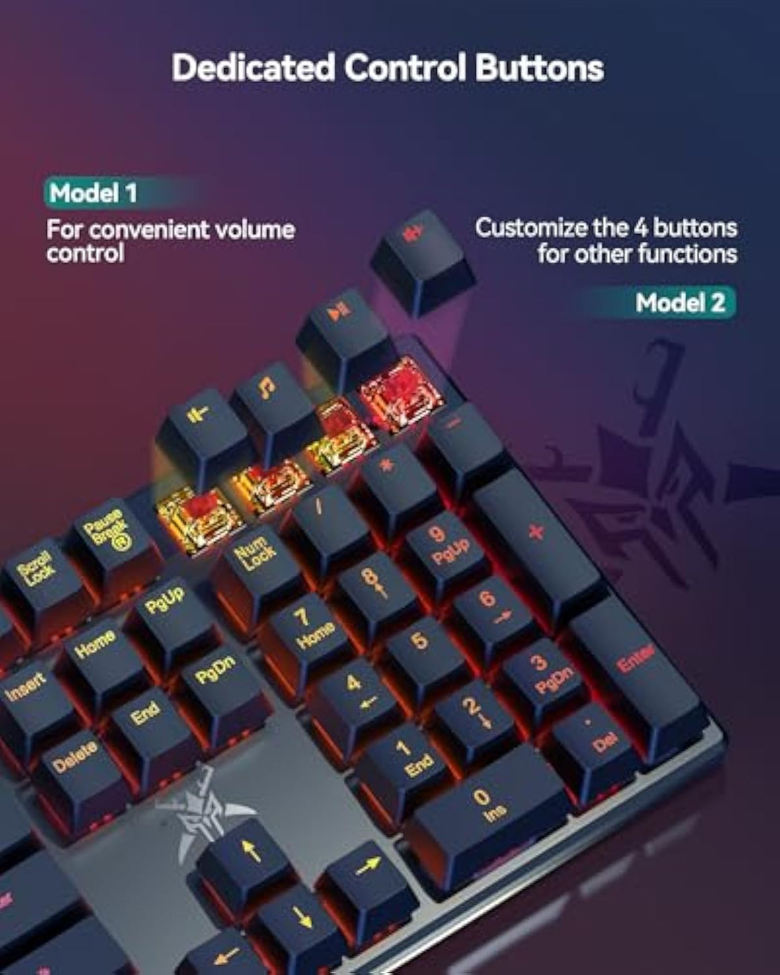 TECKNET Mechanical Gaming Keyboard - Red Switches Mechanical Keyboard