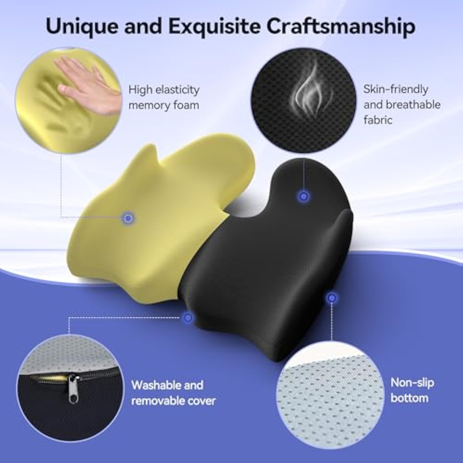 VOXON Seat Cushion, X Large Car Seat Cushion, Memory Foam Cushions for Office Chair