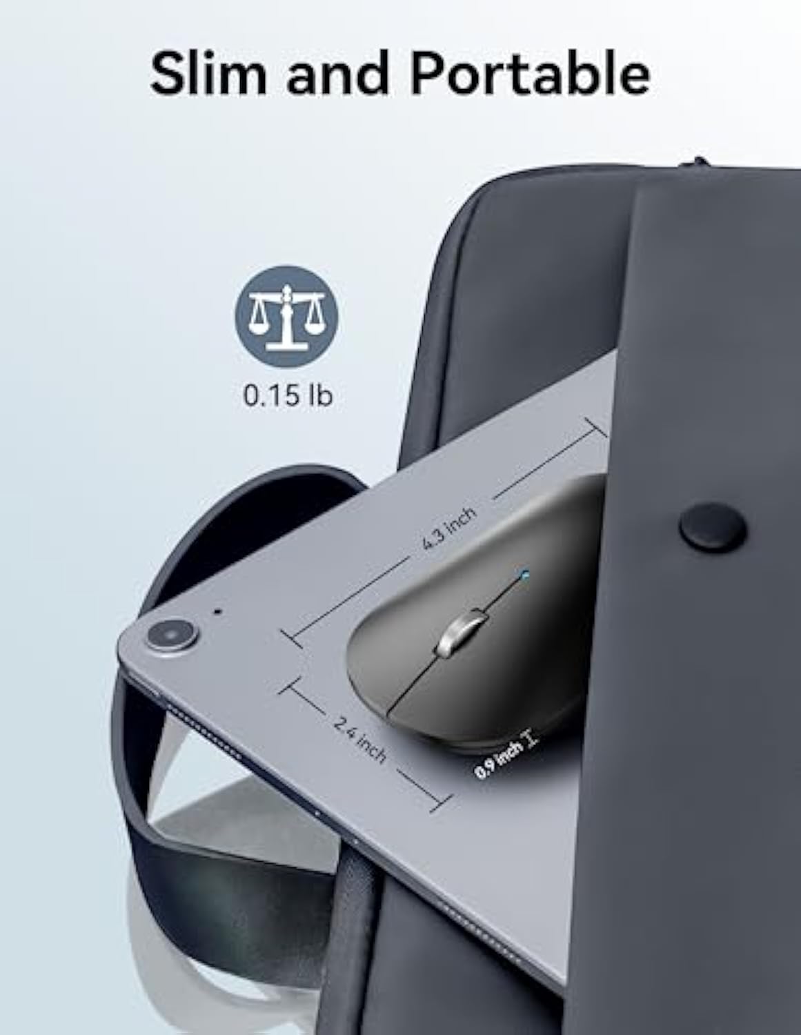 TECKNET Bluetooth Mouse, Rechargeable 2.4G Wireless Mouse