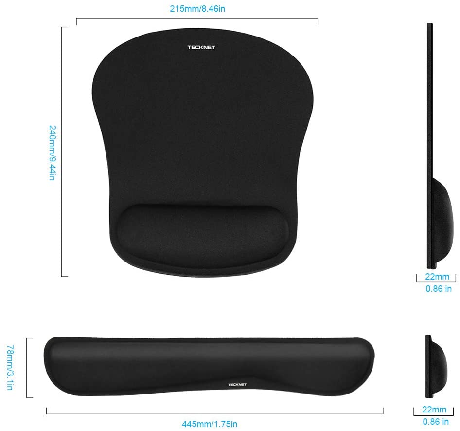 YIWEI Ergonomic Mouse Pad with Wrist Rest - Comfortable Office Mousepad with Memory Foam Wrist Support for Carpal Tunnel Relief, Mouse Pads with Non-Slip Base for Gaming and Home (Forest YIWEI Ergonomic Mouse Pad with Wrist Rest - Comfortable Office Mousepad with Memory Foam Wrist Support for Carpal Tunnel Relief, Mouse Pads with Non-Slip Base for Gaming and Home (Forest