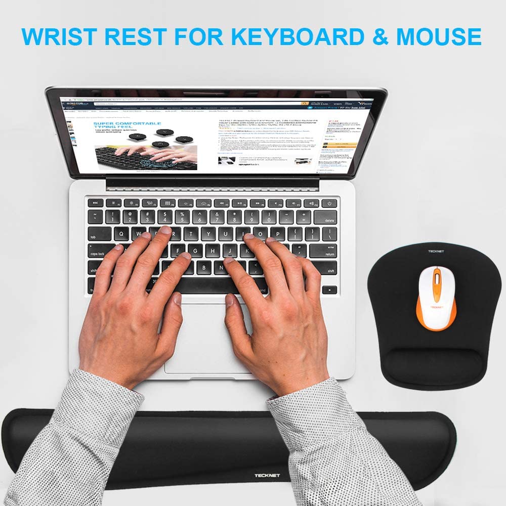 TeckNet Keyboard Wrist Rest and Mouse Pad with Wrist Support - smartekbox