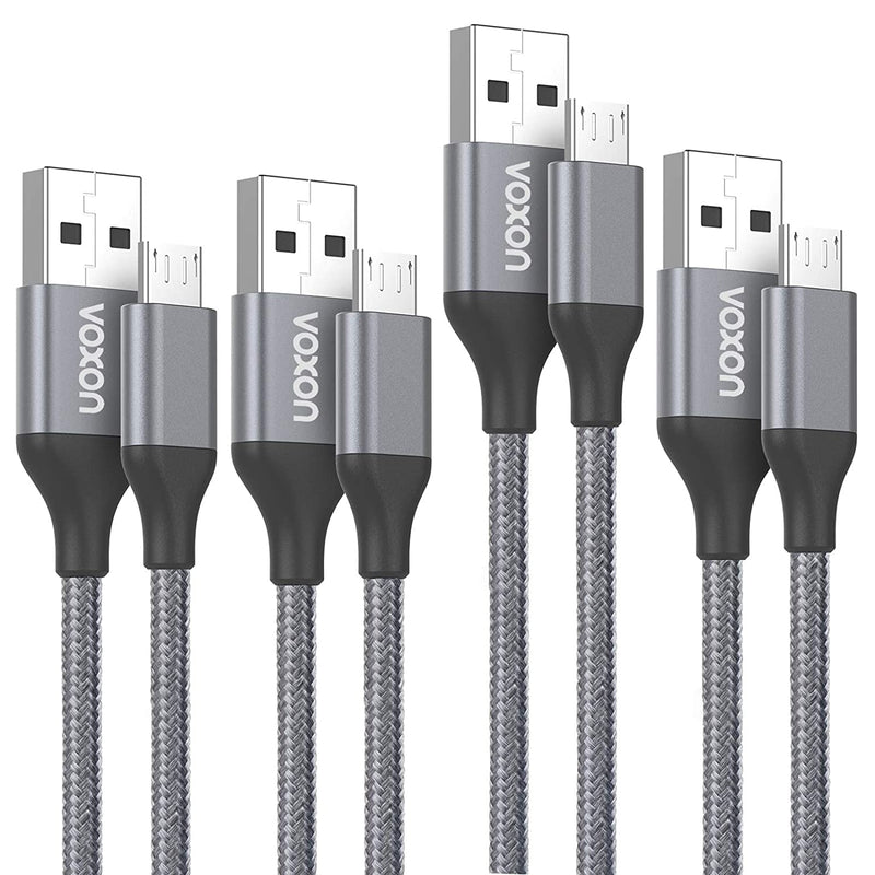 VOXON Micro USB Cable Android Charging Cable [4-Pack/1M*2, 1.5M, 2M]