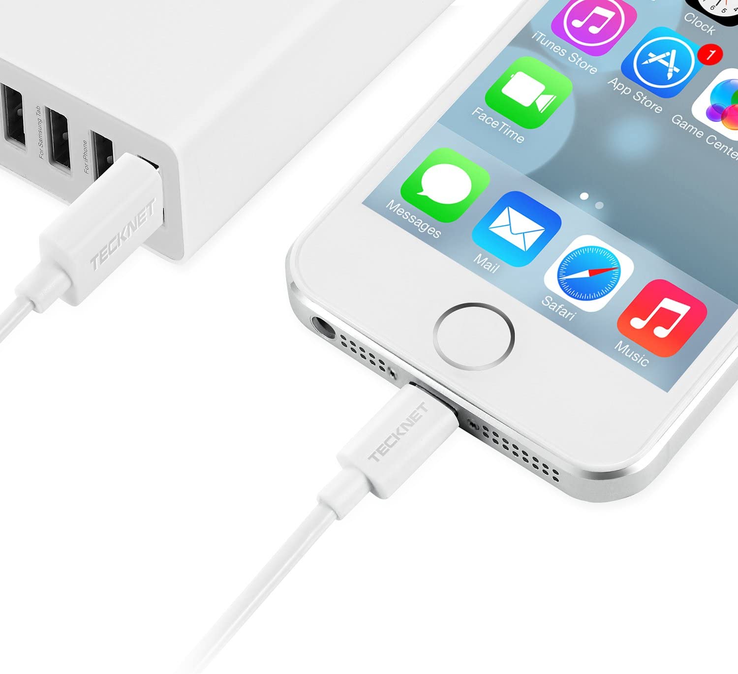 TECKNET Lightning Cable [MFi Certified], 1.5M Lightning to USB Cable - TECKNET