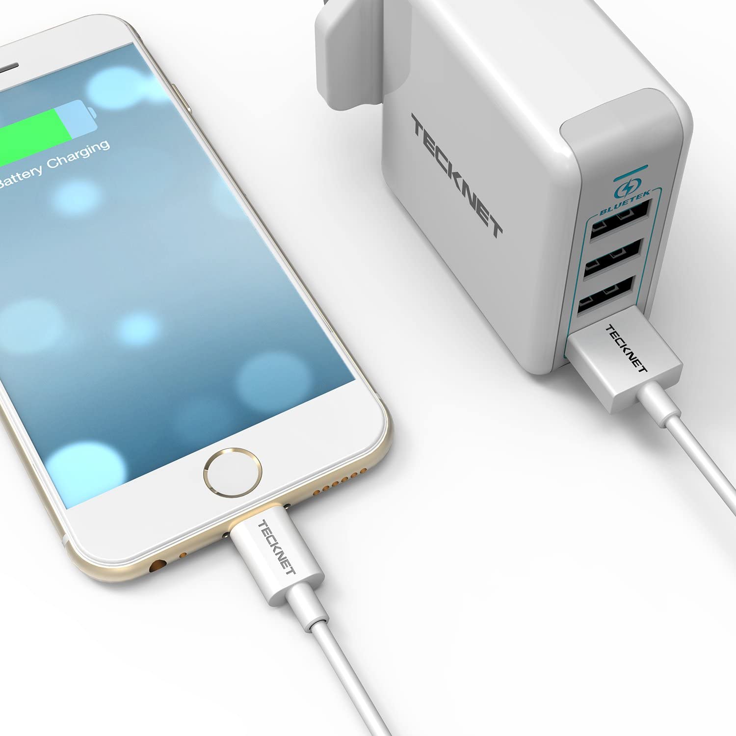 TECKNET Lightning Cable [MFi Certified], 1.5M Lightning to USB Cable - TECKNET