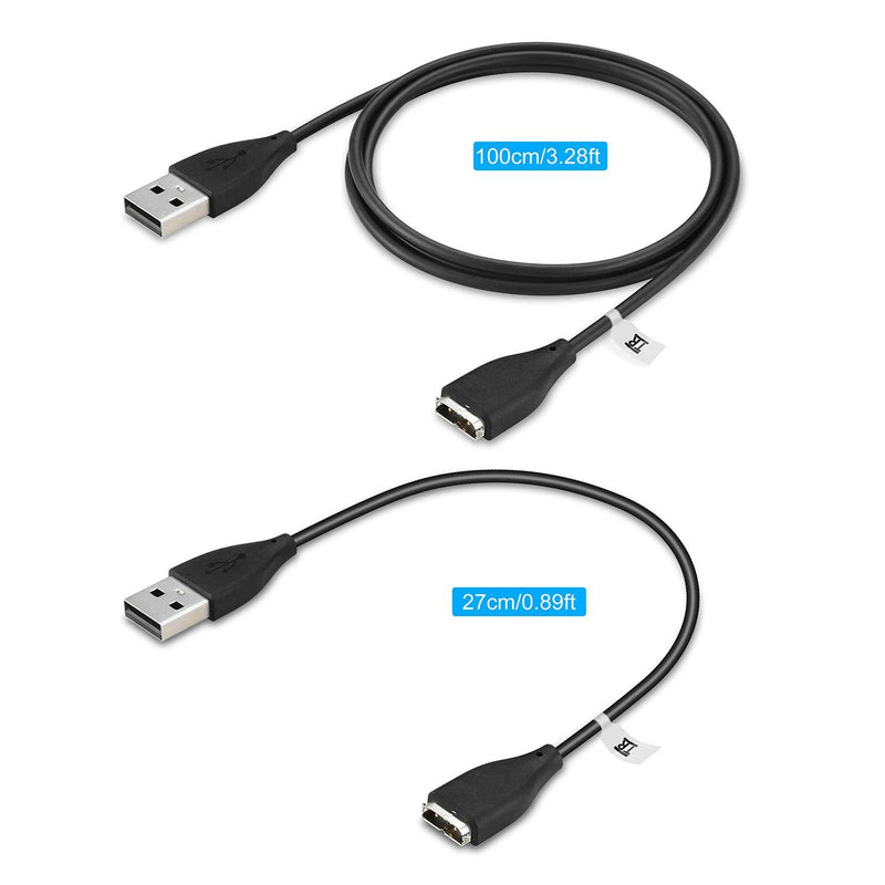 TechRise 2Pcs USB Charging Cable Cord for Fitbit Charge HR Band - smartekbox