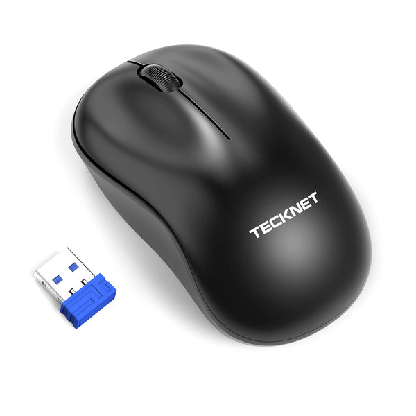 TECKNET Mini Wireless Mouse, Small 2.4G Optical Computer Mice with Nano Receiver - TECKNET