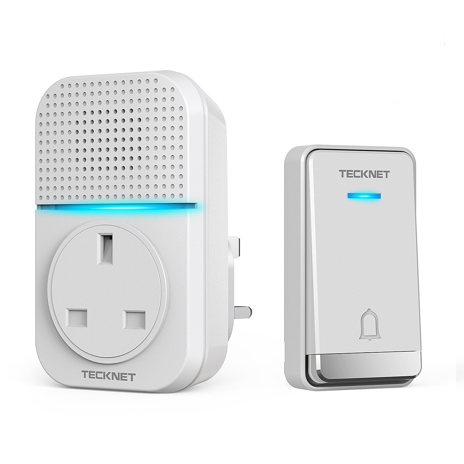 TECKNET Self-Powered Wireless Doorbell Plug in Cordless Door Chime - smartekbox