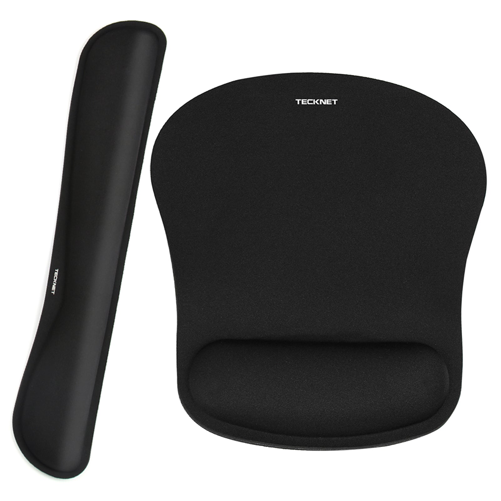 TECKMET Mouse Mat with Wrist Rest Set, Anti-Slip Ergonomic Mouse Pad