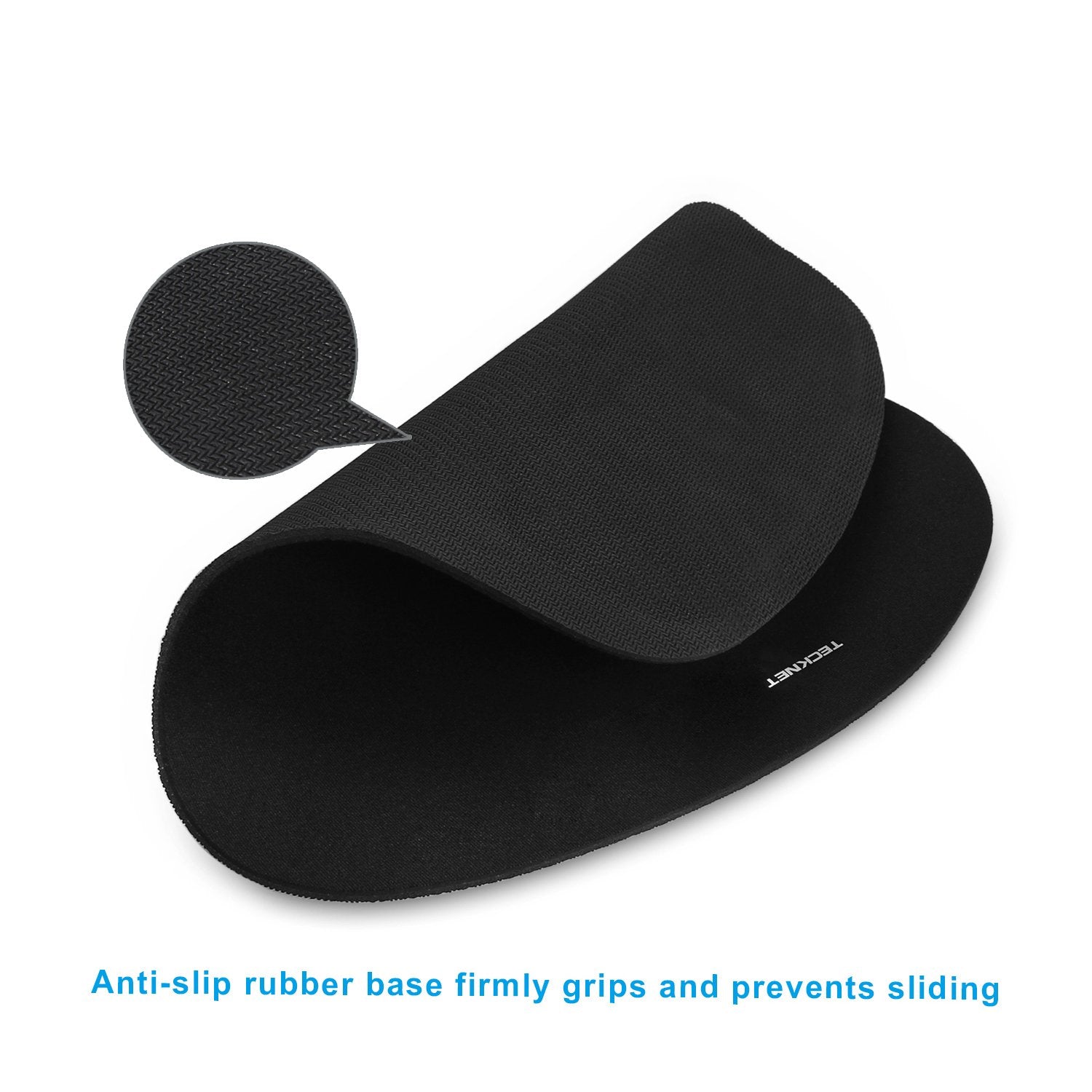 TECKNET Mouse Mat with Memory Foam Rest Non-slip Rubber base Mice Pads