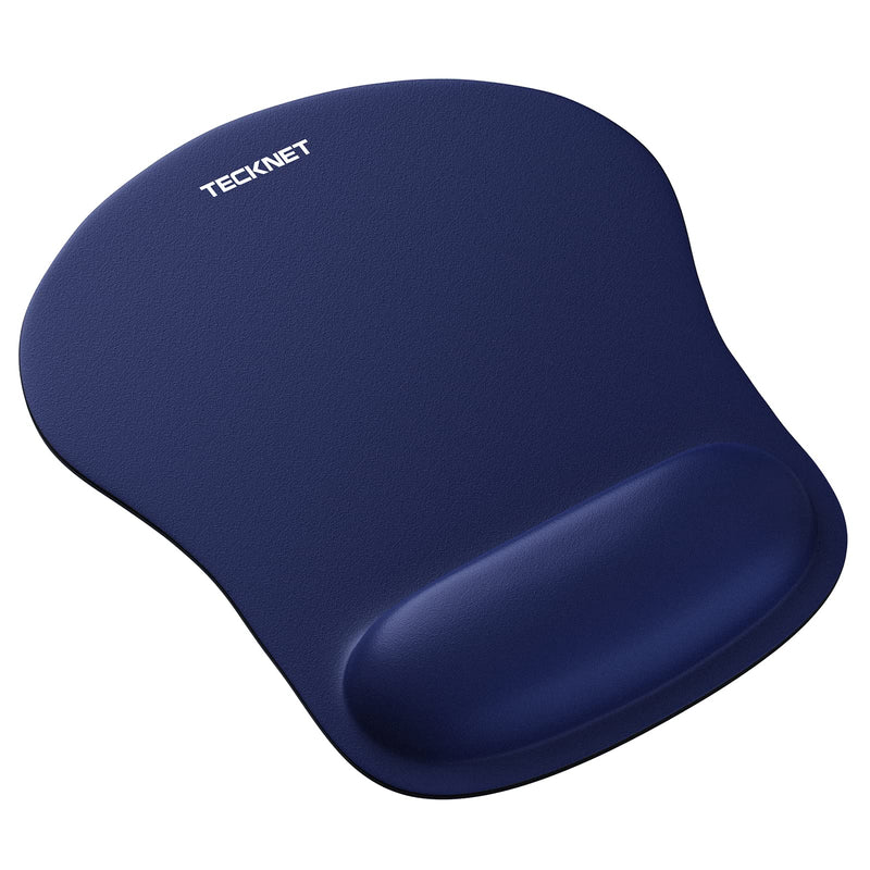 TECKNET Mouse Mat with Memory Foam Rest Non-slip Rubber base Mice Pads