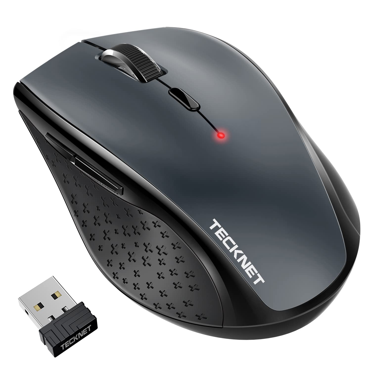 TECKNET 2.4G Wireless Mouse for Laptop, 4800 DPI Optical Computer Mice