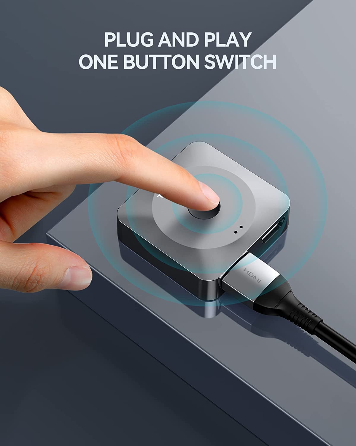 TECKNET HDMI Switch 4Kx2K@60Hz, HDMI Splitter 1 in 2 Out, Bidirectional HDMI Switcher 2 in 1 Out