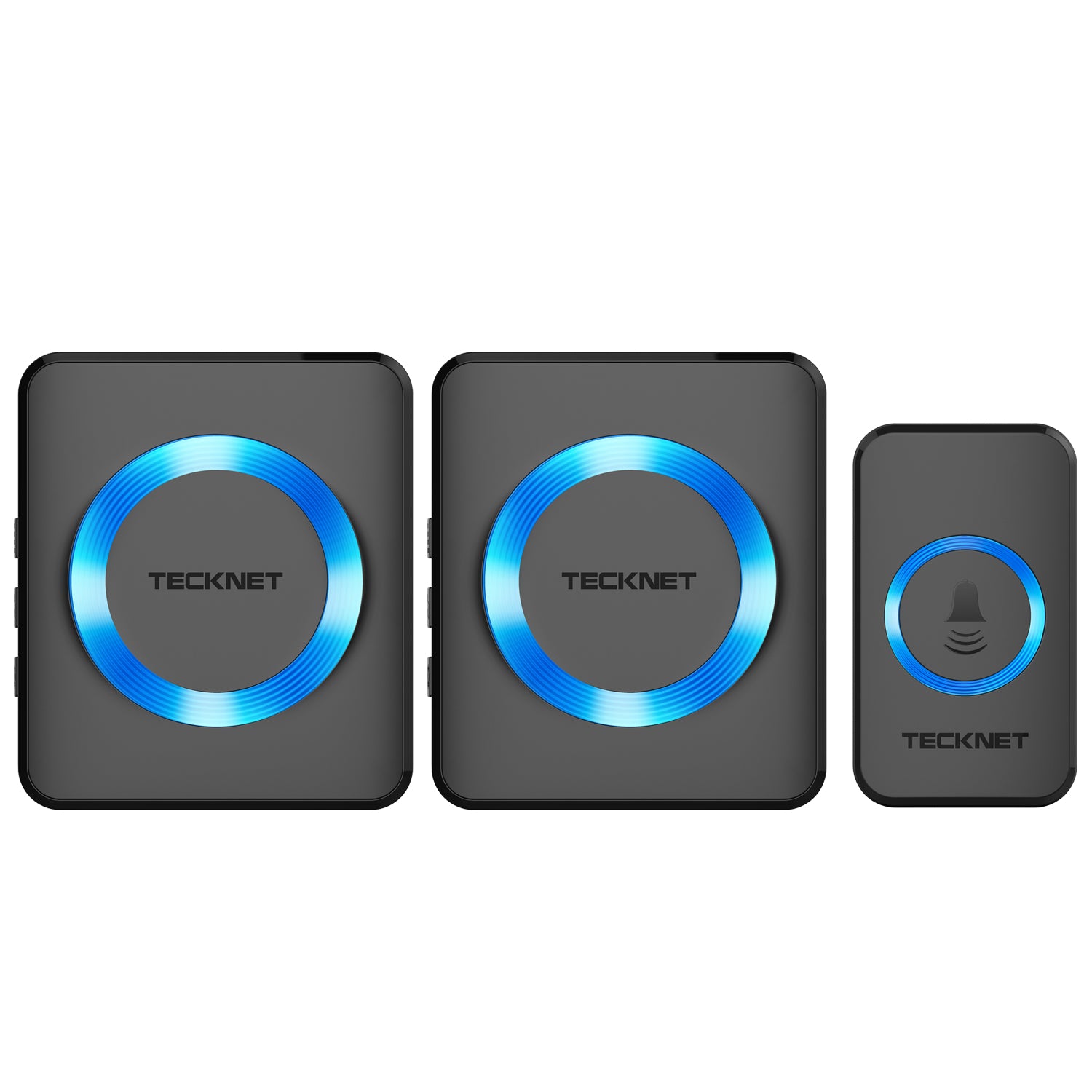 TECKNET Twin Waterproof Wireless Wall Plug-in Doorbell, 32 Chimes - smartekbox